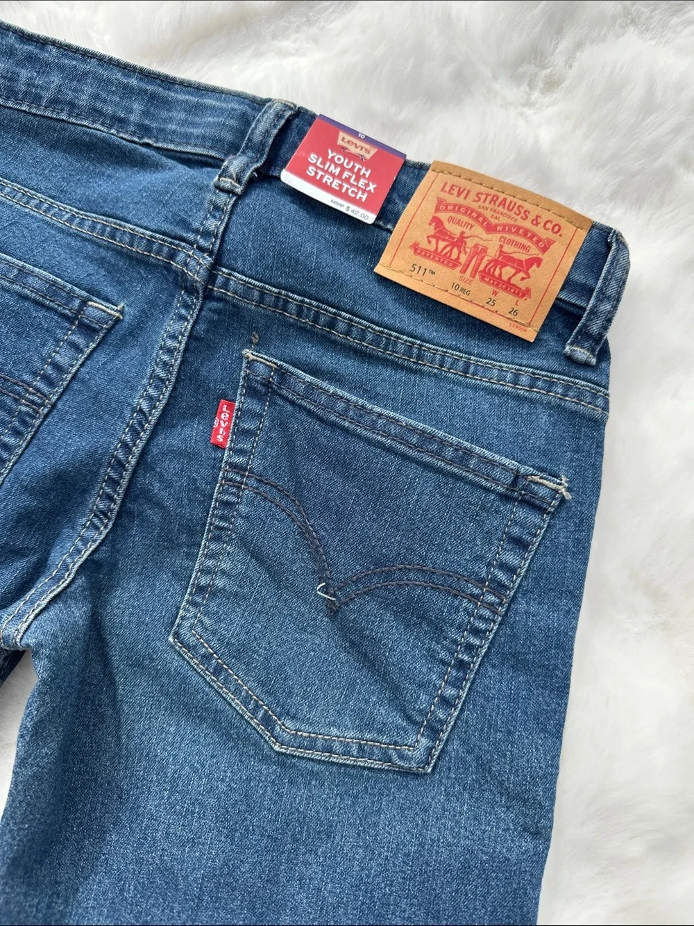 Levi’s youth slim flex stretch in Del Rey size 10 NWT 511